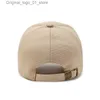 Шаровые шапки простой дизайн c буква, втянутая бейсболкой для женщин Smapback Summ Sun Hat, повседневная регулируемая хип -хоп грузовик Q2404081