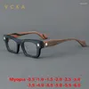 Lunettes de soleil VCKA ACÉTATE MYOPIA LOCESSES Cadre des hommes Square Prescription Optical Eyeglass Custom Women Luxury Retro Eyewear -0,5 to -6.0