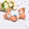 Feestbenodigdheden 1 paar 3D Leuke PVC Mold Sleeping Baby Deer Diy Chocolate Fondant Cake Dessert Cartoon Decoration Tools Kerstmis