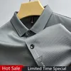 Casual shirts voor heren zijdeachtige elasticiteit 2024 Zomer reversijzilk Zijde Single Breasted Shirt Business Short Sheeved Men Clothing