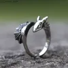 Cluster Rings 2022 NEW Mens 316L stainless-steel rings How to Train Your Dragon Night Fury Adjustable Ring fashion Jewelry Gift free shipping240408