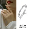 Cluster anneaux R13141 Lefei Fashion Luxury Trendy Classic Fine Full Full Moissanite Design Freeze Ring For Charm Women 925 Silver Jewelry Party