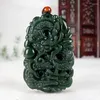 Hanger kettingen groothandel hetian Jade Dragon Gray Zodiac Men's