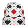 Berretti poker a quattro tute con cappello di moda con cappello di moda a maglia calda autunno autunno cappelli da berretto da esterno per uomini donne adulte