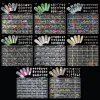 Decalques 24 grades liga unhas kit de kit de jóias charms rebite bowknot diamante para unhas diy unhas decors gems acessador de gemas