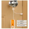 Intercom Security Portable Travel Door Alarm Entry Defense Intruder Alarm 100db Flashlight for Home Office Apartment Hotel