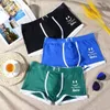 Cueca boxeadores homens impressos roupas íntimas masculinas para shorts boxers calcinha masculina respirável esportes jovens boxershorts