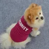 Hondenkleding honden kleding mode afdrukken zomer schattig kostuum ademend huisdiervest puppy print katoen t shirt ropa perro