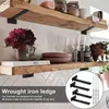 Andere thuisdecor 1 Simple Metal Floating Wall Bracket Partitie Opslagrek YQ240408