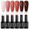 Gel Yokefellow Gel Reles de vernis à ongles rose 6pcs 10 ml Vernis de gel semi-permanents riches pigments faibles pour une odeur de manucure professionnelle