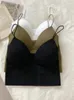 Tanks pour femmes itoolin femmes sous-vêtements de base de soutien-gorge rembourrés spaghetti solides crop top camét avec débardeur sans manches slimn