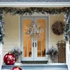 Decoratieve bloemen Kerstmis Pinecone krans kunstmatige rattan met groen voor voordeurjaar woningdecoratie