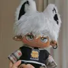 20 cm Astro Black Skin Doll pluche schattige jurk cospslay cartoon kawaii knuffel figuur kussen speelgoed collectie verjaardag 240325