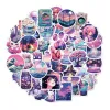 10/50pcs Fantasy Purple World Sticker Ins Style Frigoriti valigie Telefono Custodia per chitarra impermeabili Adesivi all'ingrosso