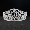 Hair Clips Women Girls Jewelry Pageant Bridal Princess Tiara Headdress Wedding Veil Crown Banquet Accessories