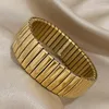 Bracelet élastique élastique en acier inoxydable bracelet Bande de montre carrée vintage pour femmes