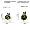 Small-Ored Black Ball Doll Rowing Paper Boat Cartoon Creative Doll Design Design Alloy Brooch Jewelry