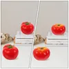 Dekorative Blumen 6pcs Realistische Tomatenmodell künstlich simuliertes Gemüse präsentieren Requisiten