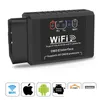 Lecteurs de code Outils de numérisation WiFi OBDII ELM327 OBD2 Scanner pour téléphone Android PC Problèmes de véhicule Diagnostic moteur Lire jusqu'à 15 000 données OTSRY