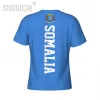 Camiseta de deportes ajustados Somalia Flag 3d para hombres Mujeres Camisetas ropa Jersey Fútbol Fútbol Fans de regalo