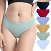 PALIE FEMMES 2PCS FEMMES COTTON FEMME FEMME Sous-vêtements respirant Couleur solide Briefs Sexy Lingerie M-XL Comfort