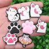 8pcs/Set Cele Cat Footprints Bute Charms for DIY Bransoleta Opaska Sandałowa Akcesoria dla dzieci Kobiet Party Favor Favor Prezenty