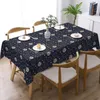 Table Cloth Sun Moon Rectangular Tablecloth Vintage Print For Events Christmas Party Cover Wholesale Decoration