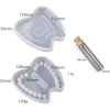 DIY Epoxy Resin Baby Tooth Fetal Hair Commorative Box Box Box Mirror Silicone Moule