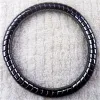 Bracciale per terapia magnetica perdita di peso per uomini donne geometriche perle di pietra di ematite nera elastica gioielli bracciale per l'assistenza sanitaria