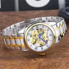 Wristwatches Fashion Casual Men's Minimalist Automatic Mechanical Watch Classic Versatile Stainless Steel Wrist Watches