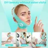 Face Massager Double Chin Reducer V Face Lifting Mask with Jawline Exerciser Face Tape Massager and Soft Fabric Lifting Belt 240409