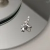 Boucles d'oreilles Zircon étoiles Cliptages d'oreille pour femmes pour femmes Luxe Luxury Couleur Oreille d'oreille 1 pièce bijoux en gros