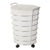 Sac à linge Chrome Wire Rolling Hamper