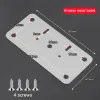 1/10pair Hinge Repair Plate Furniture Drawer Cabinet Repair Fixing Plate Kitchen Cupboard Door Hinge Mounting Kit Household Tool