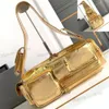 men busy locomotive bag super designer bag baguette shoulder bag fine grain calfskin unisex underarm multiple pockets handbag earphone bag card bag messenger bags