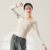 Portez du ballet de danse de ballet pour femmes coton blouse élégant adulte classical long / court entraînement à manches