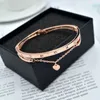 Feerie van bracelete japonês e coreano Rose Gold Lucky Bracelet