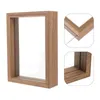 Frames Creative Picture Frame Pressed Flower Po Display Shelves Double Layer Specimen For Pos Glass Sided