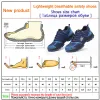 Botas de construção de construção sapatos de segurança masculinos de trabalho indestrutíveis Sapatos de aço do dedo do dedo do pé de tênis de tênis de tênis de tênis punção