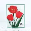 Storage Bottles 1 Sheet Of Iron Cutting Die Tulip Flower Leaf Design Embossing DIY Supply