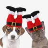 Abbigliamento per cani animali domestici divertenti per il cappello da clown di Natale dimensioni regolabili per copricapo lavabile per gatti per cani