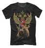 Ryssland Bear Russian Symbol Double Headed Eagle Coat of Arms Tshirt Summer Cotton Short Sleeve Oneck Mens T Shirt S3XL 240409