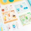 Mr. Paper 90 Sheets/Pack Dessert Shape Memo Pad Set schattige speciaal gevormde n maalsticker Kawaii-briefpapier