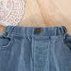 Kläderuppsättningar vipol varumärke född prinsessa 1 år födelsedagsfest bär vita spetsar bodysuits jeans tvådelar spädbarnsflickor set