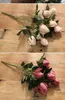 Dekorativa blommor Artificial Rose Bud Simulation Silk Buquets Wedding Bridal Pography Bouquet Home Garden Restaurant Desktop Fake Flower