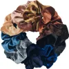 10/6/1pc accesorios para el cabello chouchou cheveux femme hår scrunchies pannband kvinnor slips sammet fast färg svart set pack