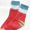 Mulher meias HSS Marca espessa inverno Warm Wool's Sox Sox de alta qualidade Cotton Casual Harajuku Stars Pattern 5Pairs