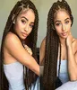 Whole Braided Lace Front Wigs High Full Braids with Baby Hair Afro Synthetic Hair Half Handmade Braided Wigs for Black Women 3533124