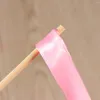 Party Decoration 20Pcs Ribbon Sticks Fairy Streamers Wands Wedding Favors Without Bell (Pink)