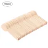 Couverts jetables 100pcs crème glacée cuillère en bois gâteau gâteau de camping extérieur